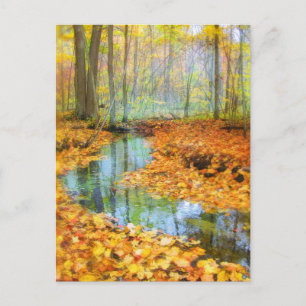 Woodland stream, postcards