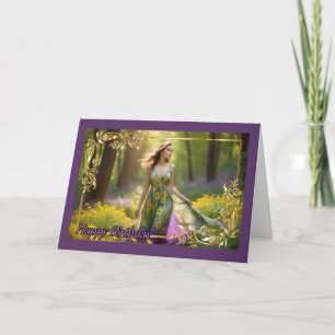 Woodland Stroll Woman's Birthday Card