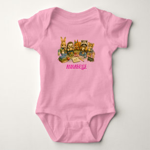 Woodland Study Buddies Picnic Baby Bodysuit
