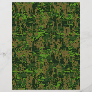 Woodland Style Digital Camouflage Accent Flyer