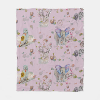 Woodland Theme Baby  Fleece Blanket