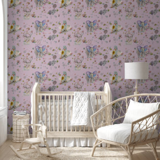 Woodland Theme Kids room Wallpaper
