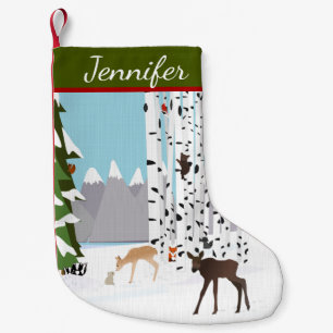 Woodland Theme Personalised Stocking
