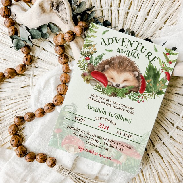 Woodland Themed Gender neutral Baby Shower Invitation (Creator Uploaded)