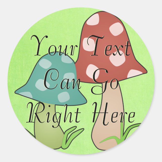 Woodland Toadstool Stickers (Front)