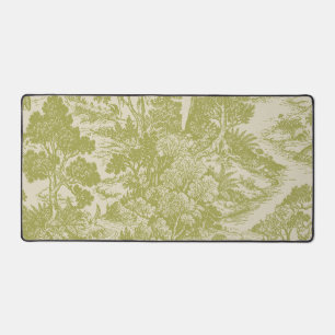 Woodland Toile Forest Animals Vintage Botanical Desk Mat