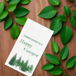 Woodland Trees Birthday Napkin