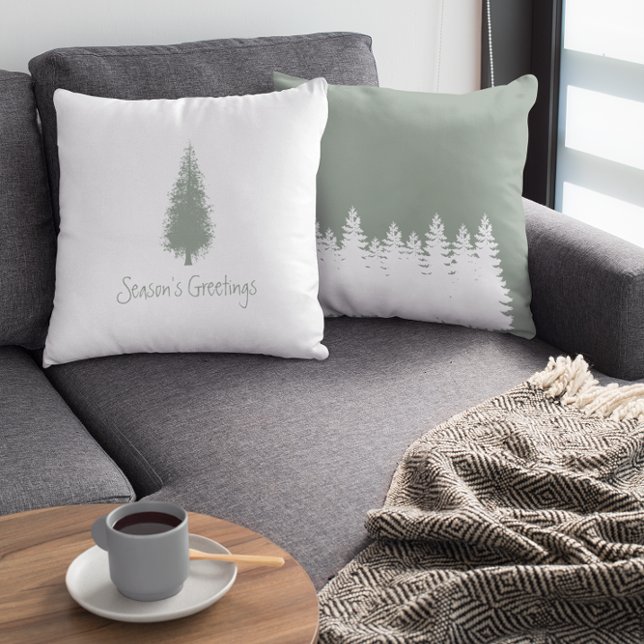Woodland Trees Christmas Cushion (Creator Uploaded)