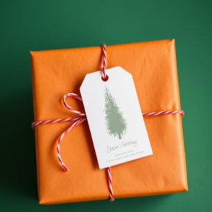 Woodland Trees Christmas Gift Tags