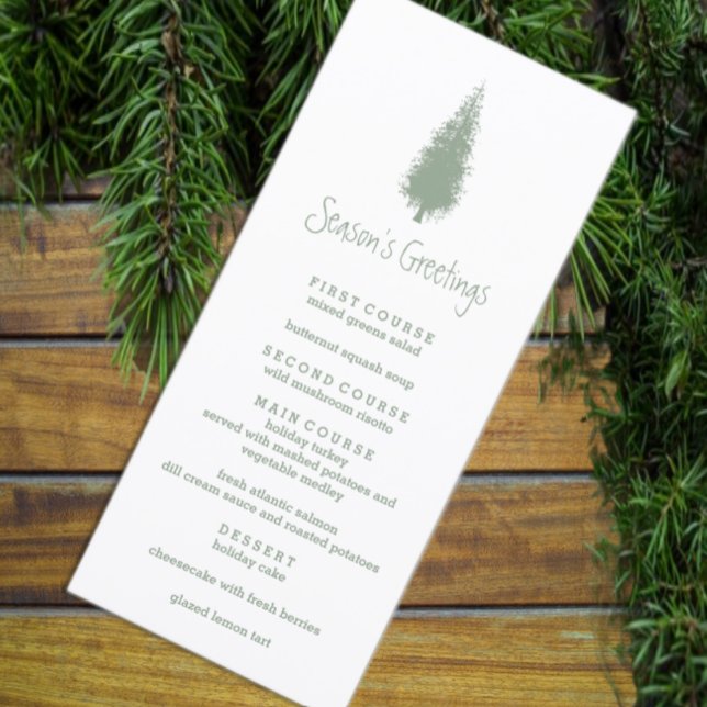 Woodland Trees Christmas Menu (Creator Uploaded)