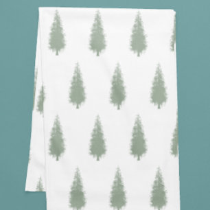 Woodland Trees Christmas Short Table Runner
