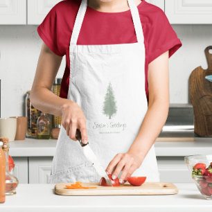Woodland Trees Christmas Standard Apron