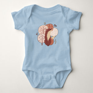 Woodland Tribal Native Americans Seamless Pattern Baby Bodysuit
