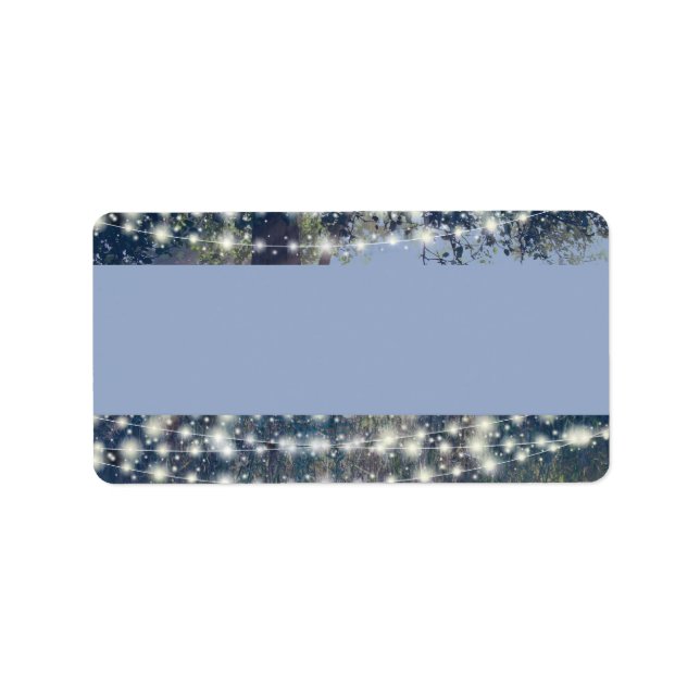 Woodland Twilight Fairy Lights Address Labels (Front)