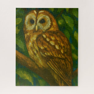 Woodland Watcher – Realistic Owl Art Jigsaw Puzzle