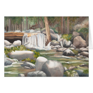 Woodland Waterfall Blank
