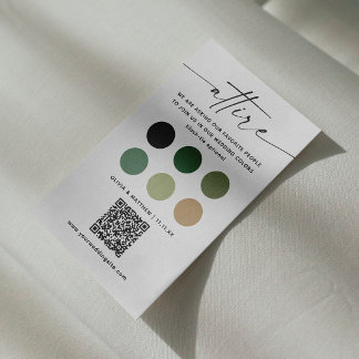 Woodland Wedding Dress Code + QR | Forest Attire Enclosure Card