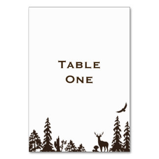 Woodland Wedding Table Name or Number