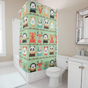 Woodland Whimsy Buddies Shower Curtain