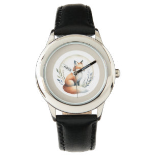 Woodland Whisper- Fox Illustration Watch
