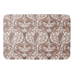 Woodland Whispers/Owls and Squirrels in the Oak/mo Bath Mat