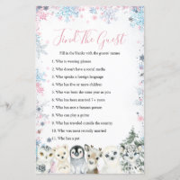 Woodland Winter Animal Artics Find the Guest Game