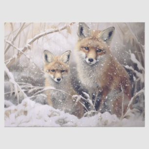Woodland Winter Fox Tissue Paper