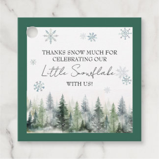 Woodland Winter ONEderland Favour Tags