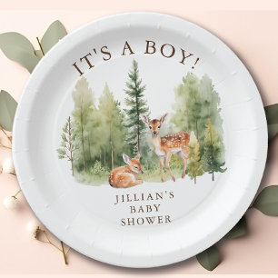 Woodland Wonder Deer  Paper Plate