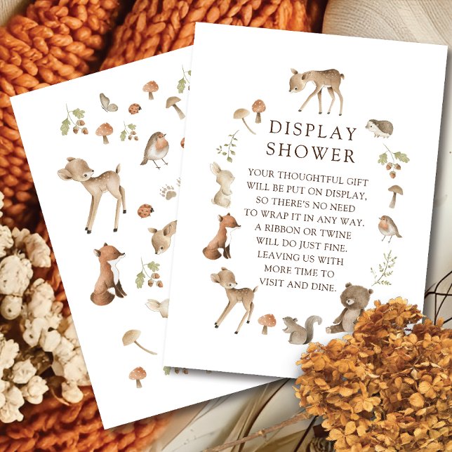 Woodland Wonder Display Shower Enclosure Card (Creator Uploaded)