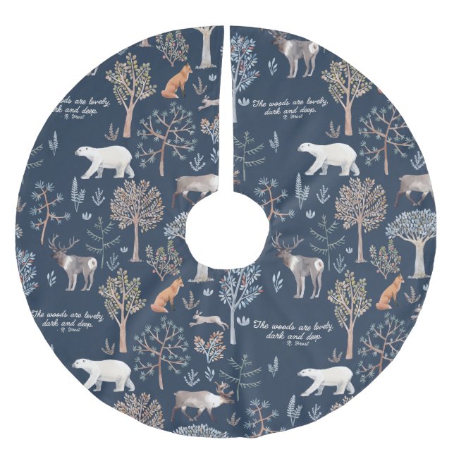 Woodland Wonders Christmas Tree Skirt (Front)