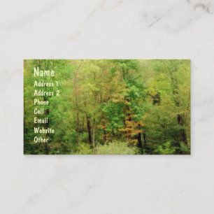 'Woodlands Abstract' Profile Business Card