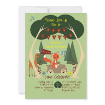 Woodlands Baby Shower Invitation