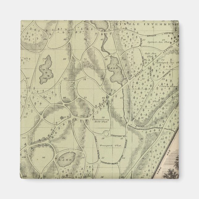 Woodlawn Cemetery Magnet (Front)