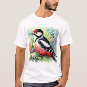 Woodpecker 130924AREF102 - Watercolor T-Shirt