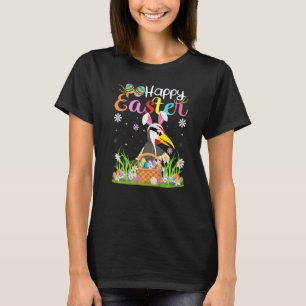 Woodpecker Bird Bunny Egg Hunt Woodpecker Happy Ea T-Shirt