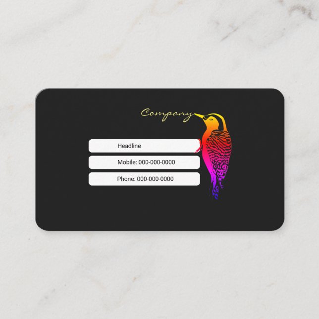 Woodpecker Business Card (Front)