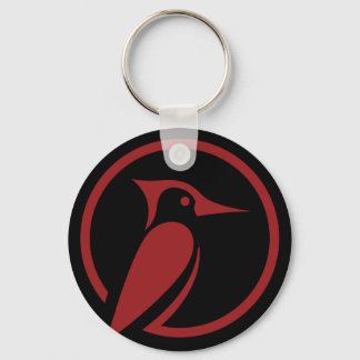 woodpecker farm logo key ring