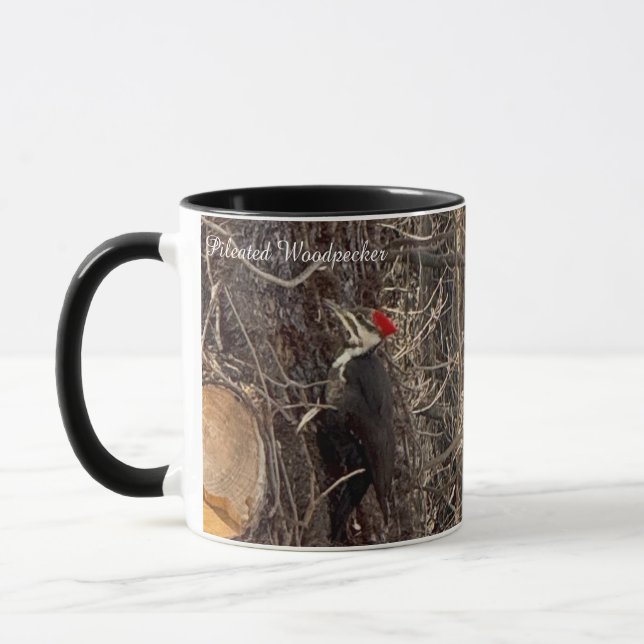 Woodpecker in Tree Mug (Left)