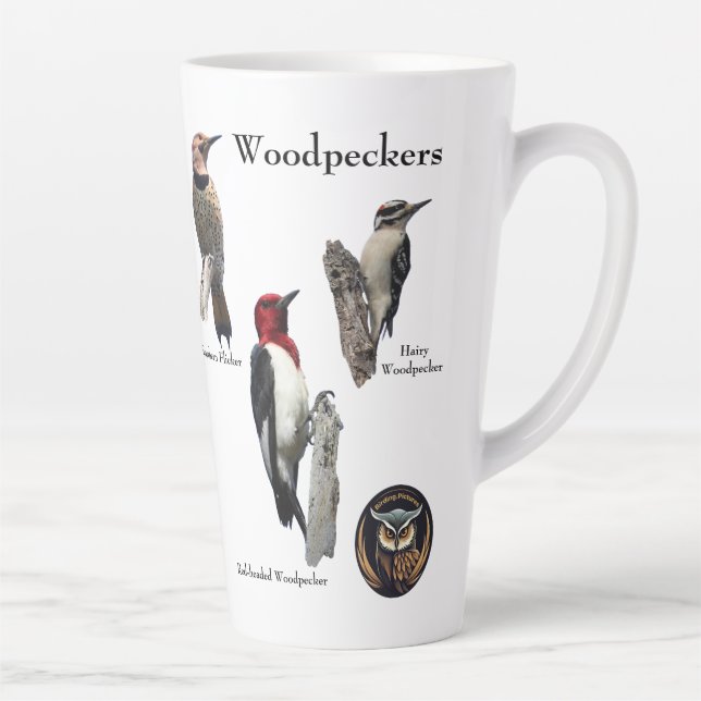 Woodpecker Latte/Coffee Mug (Right)
