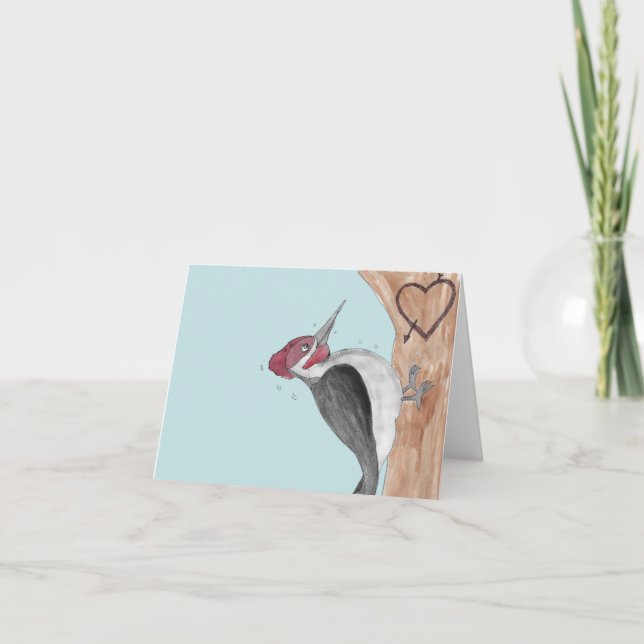 Woodpecker Love  Card (Front)