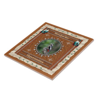 Woodpecker Opportunities Energy Ceramic Tile