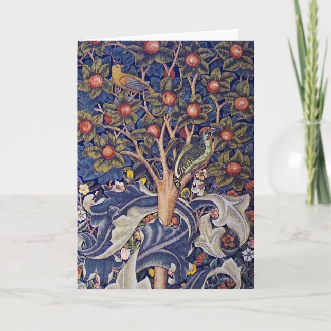 Woodpecker, William Morris Card (Front)