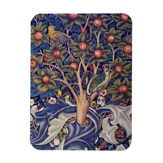 Woodpecker, William Morris Magnet (Vertical)