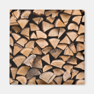 Woodpile background magnet