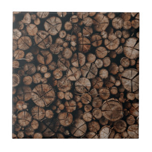 Woodpile Ceramic Tile