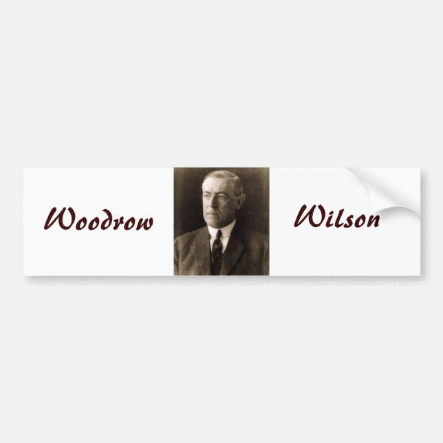 Woodrow Wilson 28 Bumper Sticker (Front)