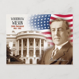 Woodrow Wilson - 28th President of the U.S. Postcard