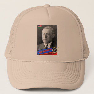 Woodrow Wilson Baseball Card Trucker Hat