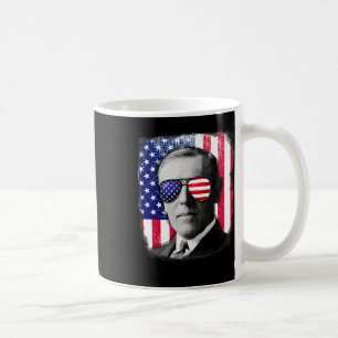 Woodrow Wilson Us Flag 4th Of July Coffee Mug